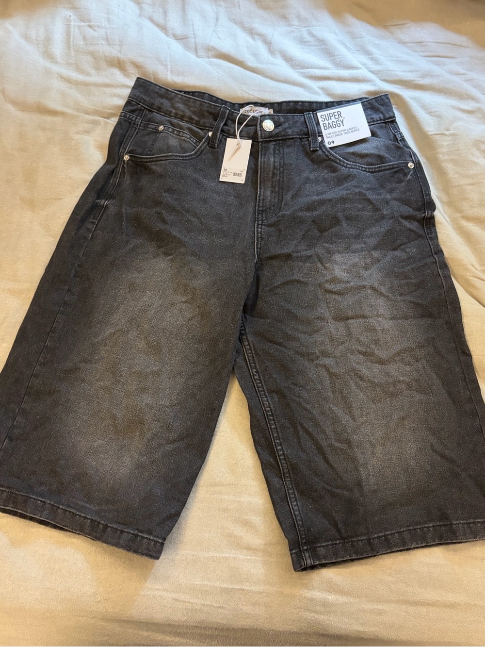 Women’s Black Baggy Jorts